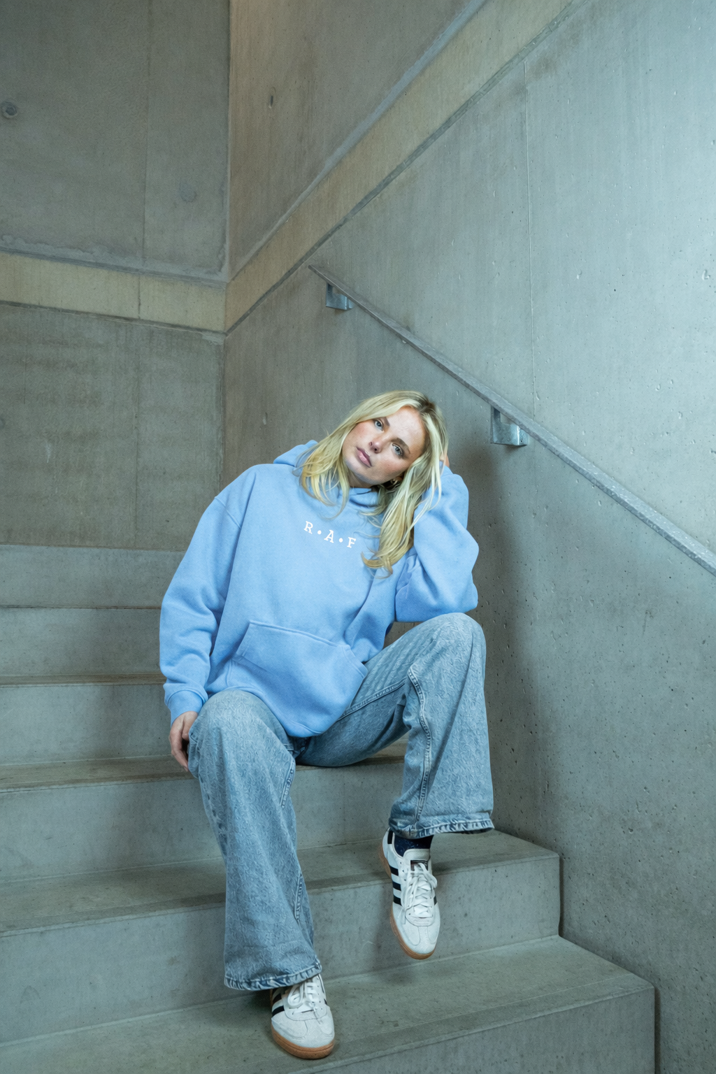 Hoodie Unisexe Baby Blue