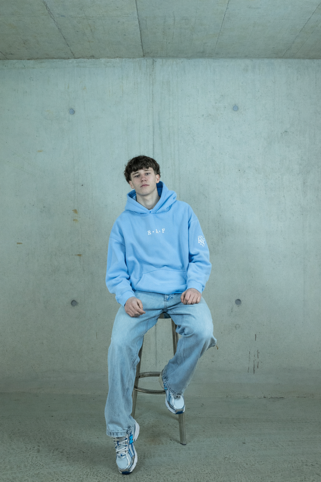 Hoodie Unisexe Baby Blue