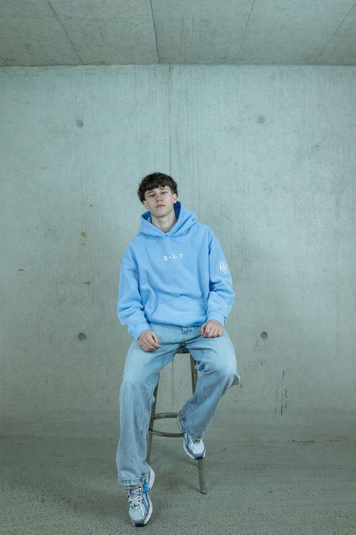 Hoodie Unisexe Baby Blue